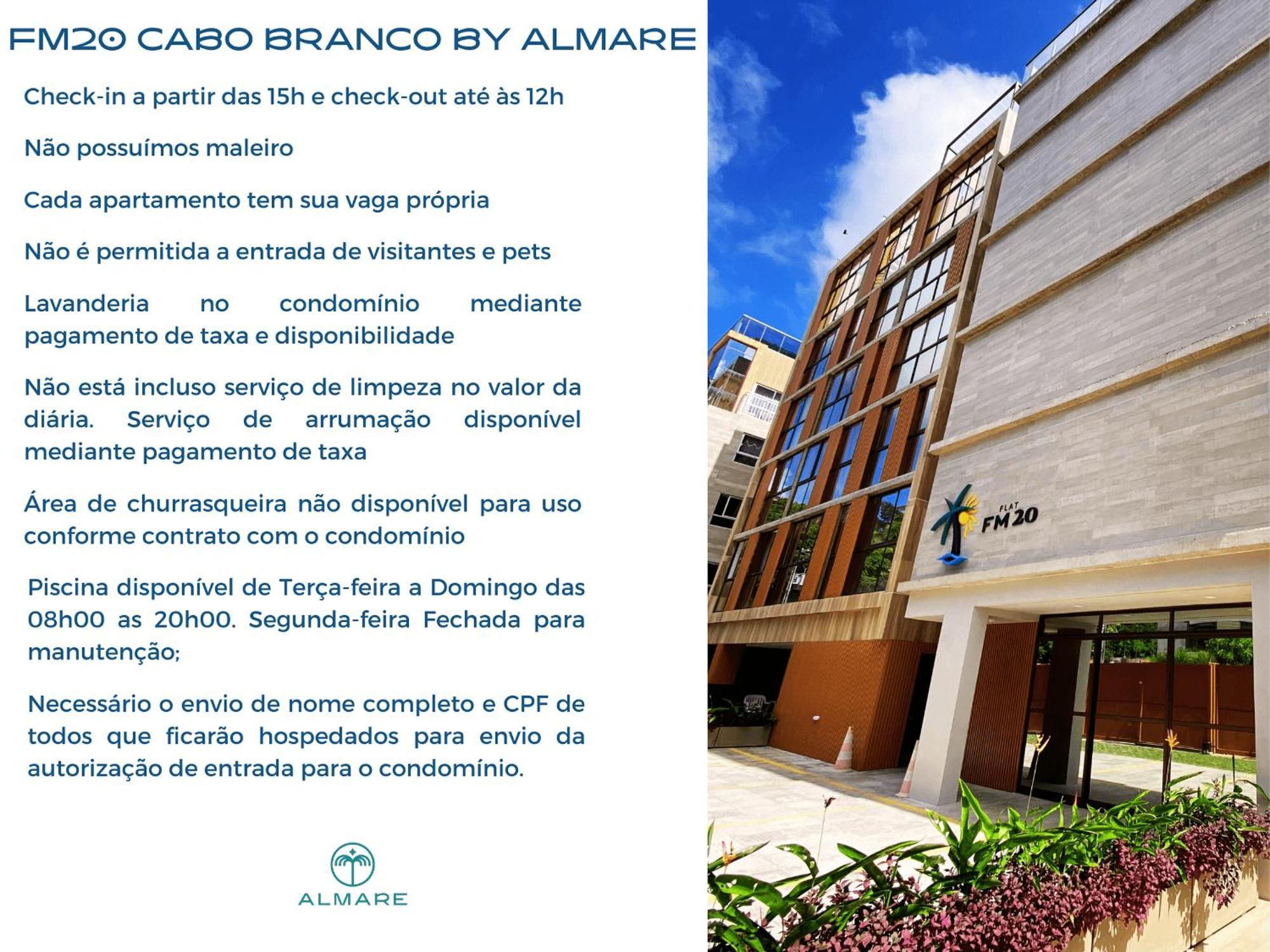 Flat Fm20 Cabo Branco #l2 - By Almare Apartamento João Pessoa
